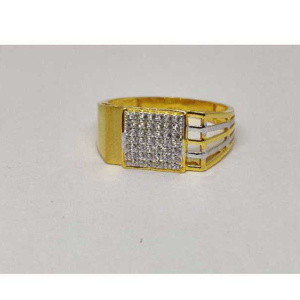 22k Gents Fancy Gold Ring Gr-28558