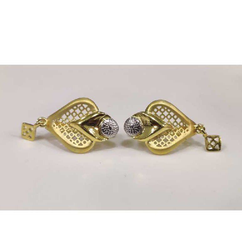 18k Ladies Fancy Gold Plain Bali Er-63124