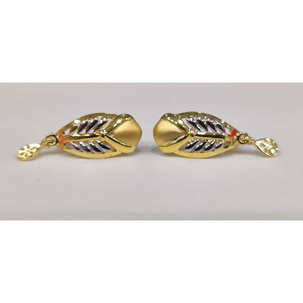 18k Ladies Fancy Gold Plain Bali Er-63121