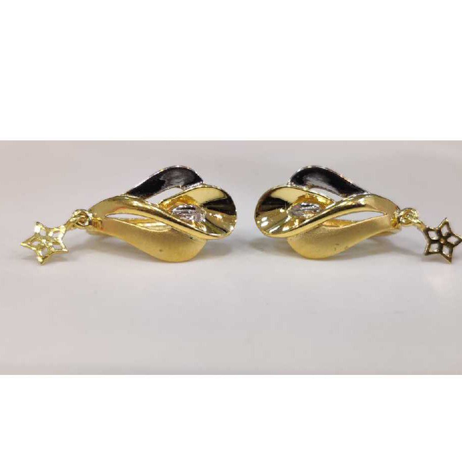 18k Ladies Fancy Gold Earring Er-63119