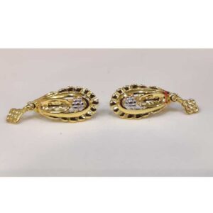 18k Ladies Fancy Gold Plain Bali Er-63115