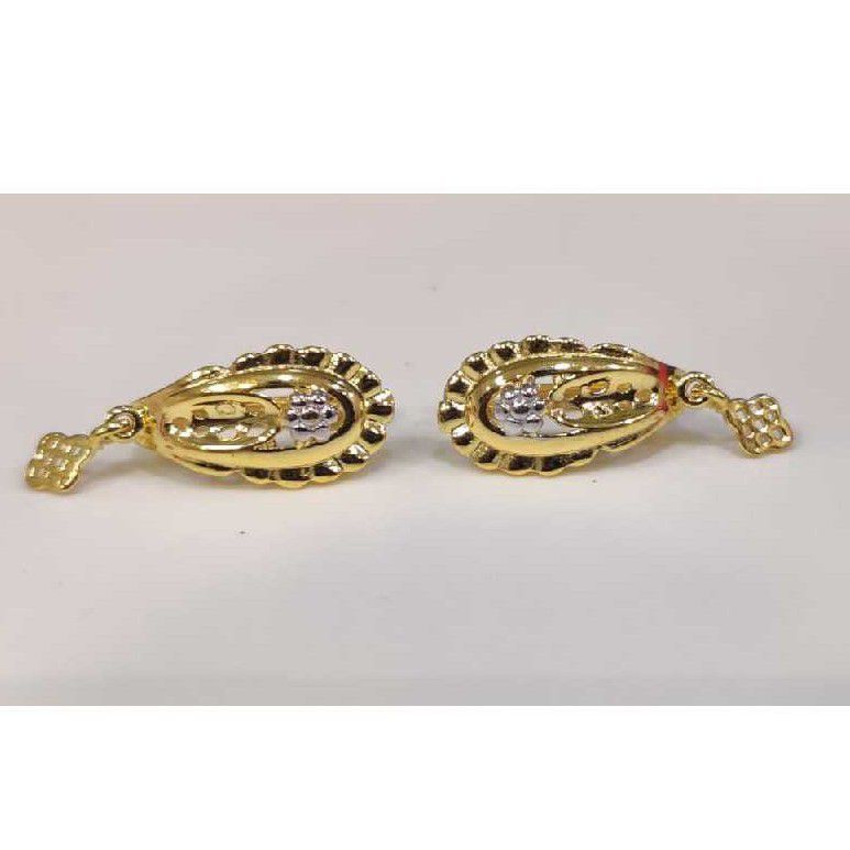 18k Ladies Fancy Gold Plain Bali Er-63115
