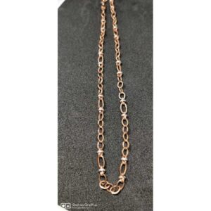 18k Gents Fancy Rose Gold Chain G-7118