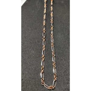 18k Gents Fancy Rose Gold Chain G-7117