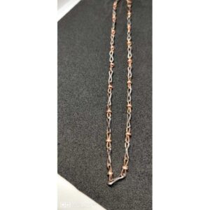 18k Gents Fancy Rose Gold Chain G-7116