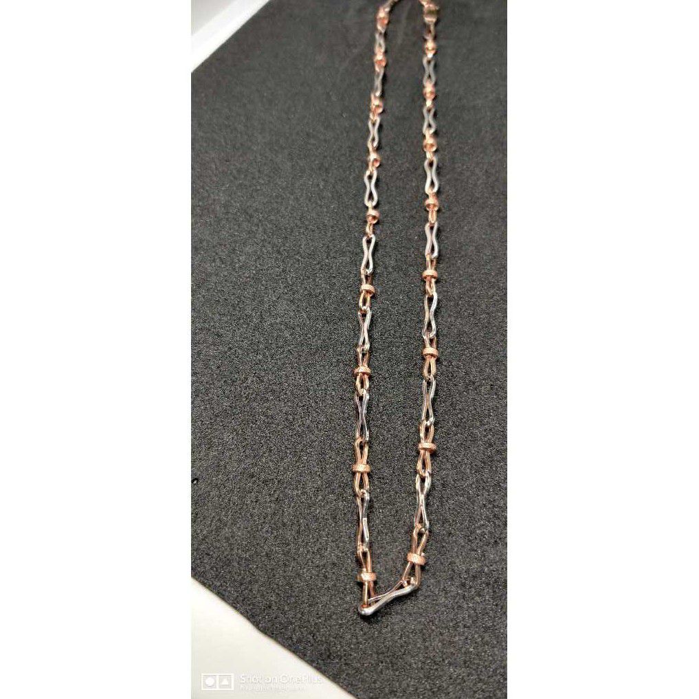 18k Gents Fancy Rose Gold Chain G-7116