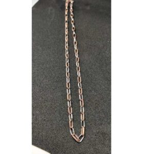 18k Gents Fancy Rose Gold Chain G-7111
