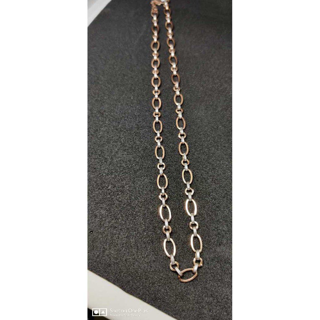18k Gents Fancy Rose Chain G-7108