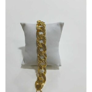 EXCLUSIVE MEN'S LION DESIGN GOLD BRACELET-11901