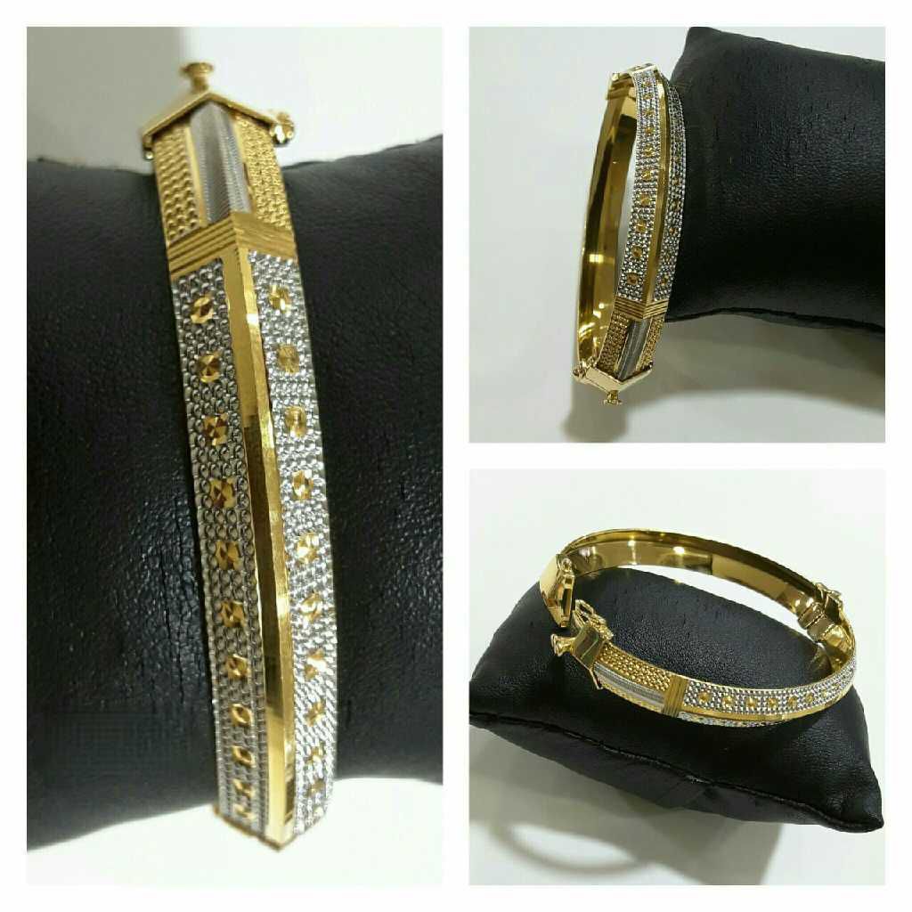 916 Gents Fancy Gold Punjabi Lock Kada G-5169