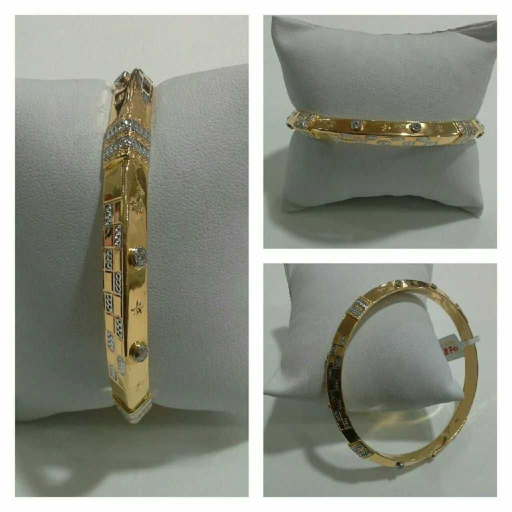 22k Gents fancy Gold Punjabi Kada G-4916