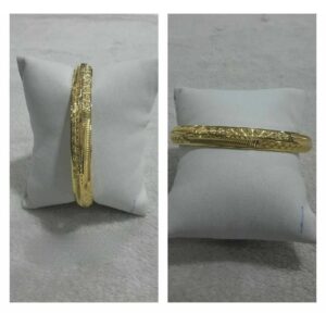 916 Gents Fancy Gold Punjabi Kada G-4914