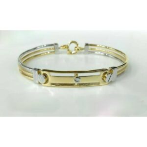 18k Gents Fancy Hollow Kada G-4109
