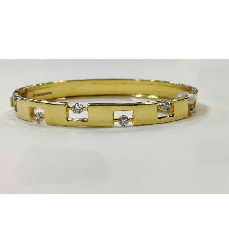 18k Gents Fancy Italian Kada G-4105