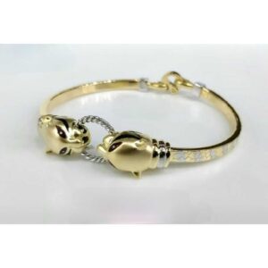 18k Gents Fancy Gold Kada G-4104