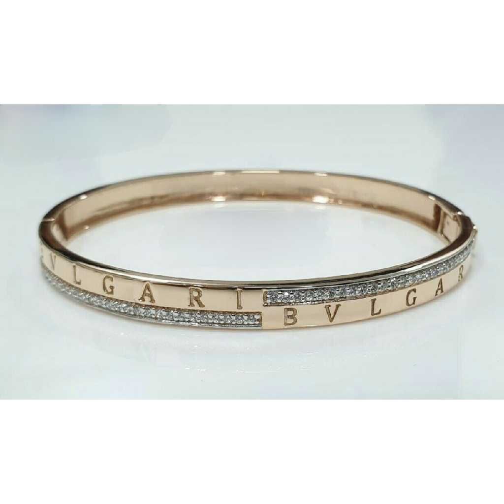 18k Gents Name Rose Gold Kada G-4309
