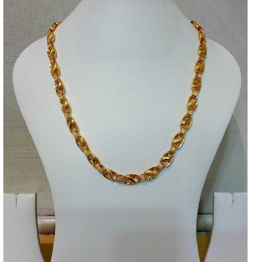 22k gents fancy lotus chain g-6415