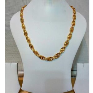 916 Gents Fancy Gold Lotus Chain G-6414