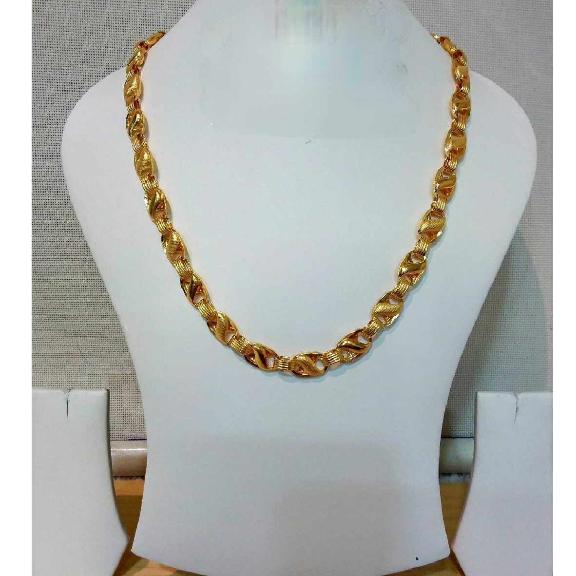 916 Gents Fancy Gold Lotus Chain G-6414