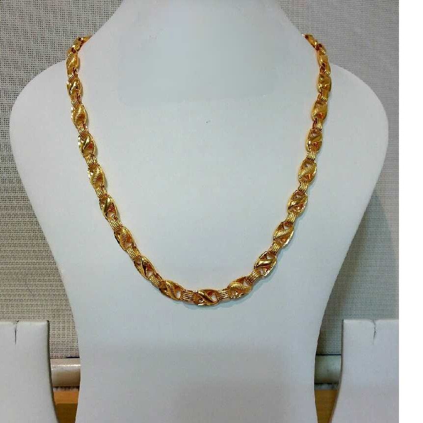 916 Gents Fancy Gold Lotus Chain G-6411