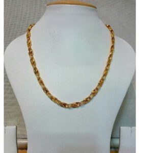22k Gents Fancy Gold Lotus Chain G-6409