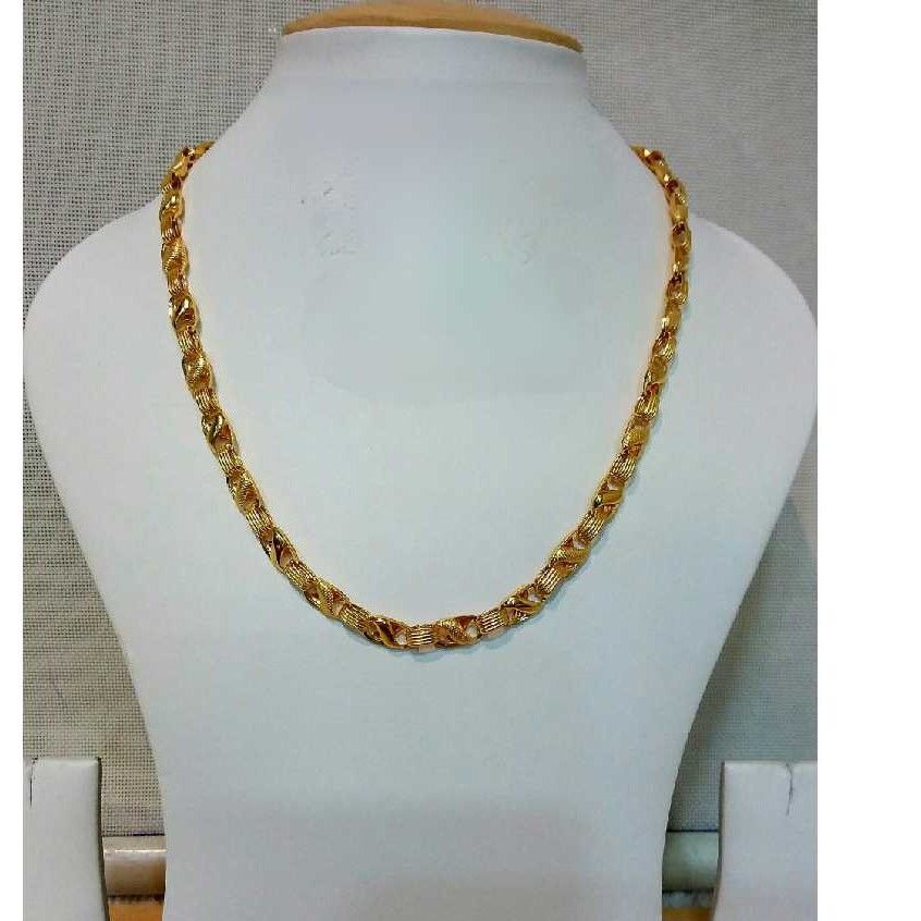 22k Gents Fancy Gold Lotus Chain G-6409