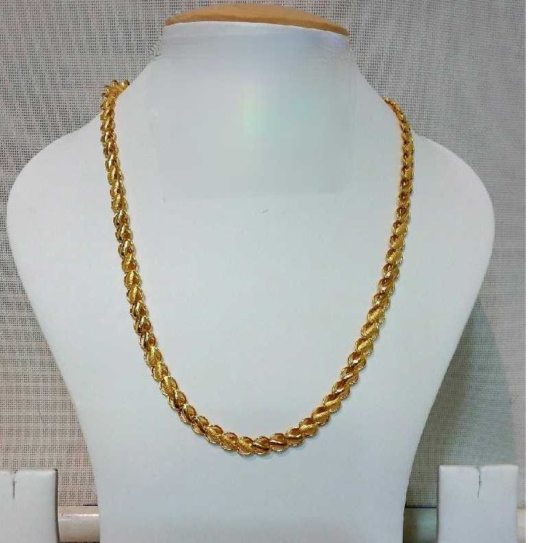 22k Gents Fancy Gold Lotus Chain G-6407