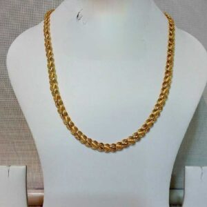 22k Gents Fancy Gold Lotus Chain G-6401