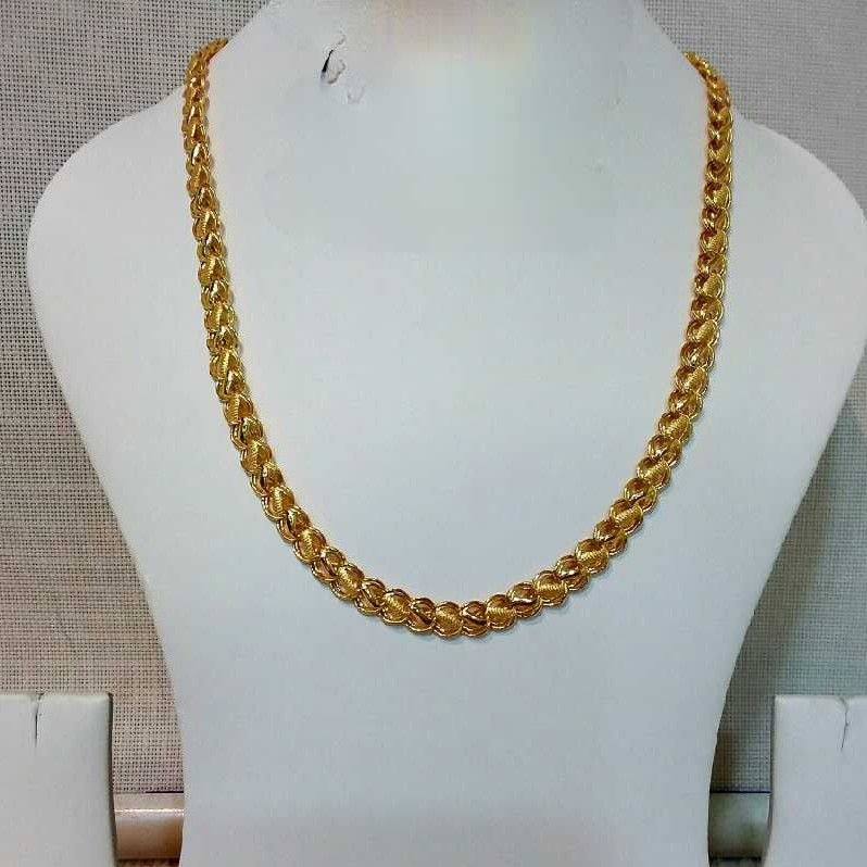 22k Gents Fancy Gold Lotus Chain G-6401