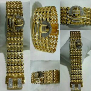 22k Gents Fancy Gold Heavy Bracelet G-9612