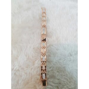 18k Gents Fancy Rose Gold Bracelet G-10255