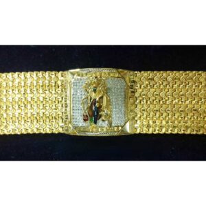 916 Gents Fancy Heavy Gold Bracelet G-9866
