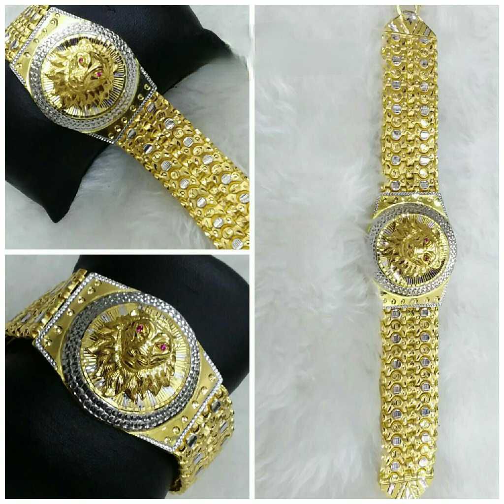 22k Gents Fancy Gold Bracelet G-9858