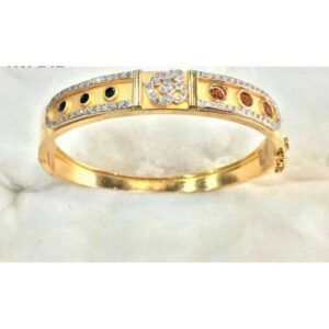 916 Gents Gold Fancy Om Kada G-3715