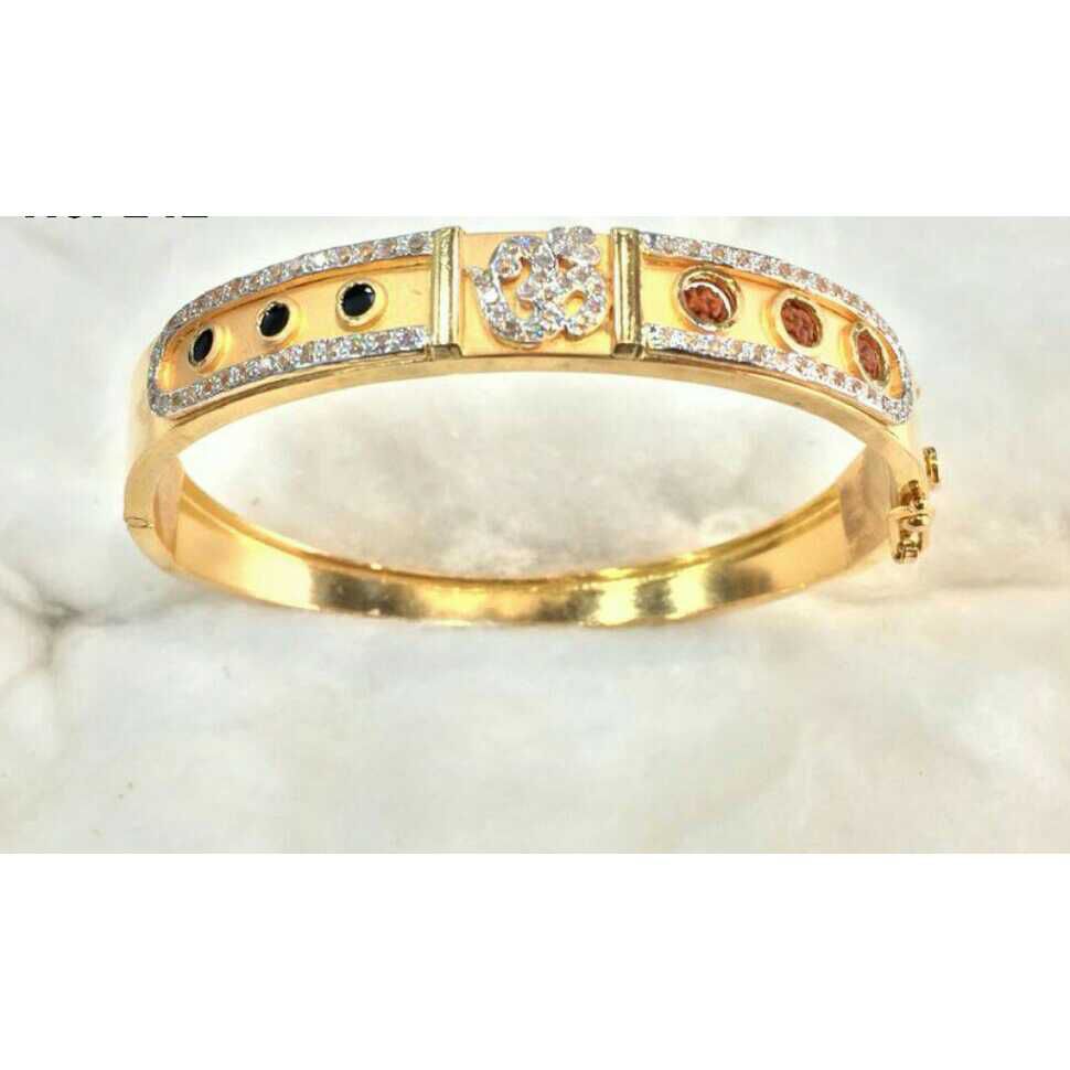 916 Gents Gold Fancy Om Kada G-3715