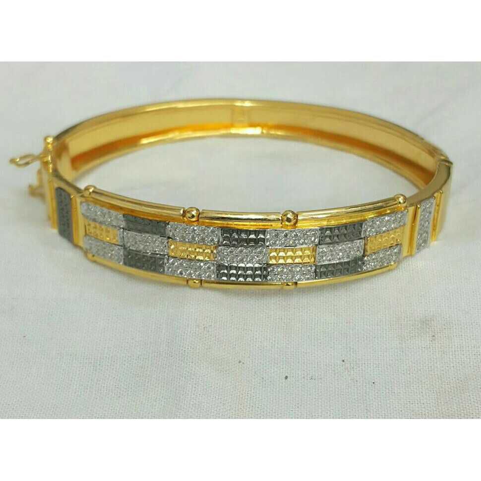22k Gents Fancy Gold Lock Kada G-3712