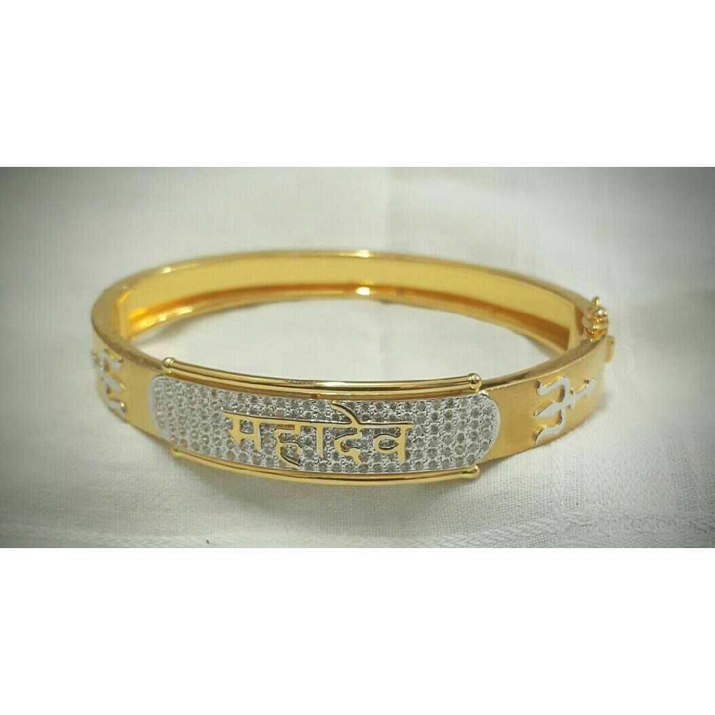 22k Gents Fancy Mahadev Gold Kada G-3711