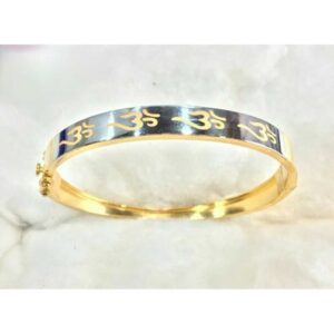 22k gents fancy gold hand made kada g-3706