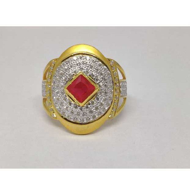 22k Gents Fancy Gold Colour Ring Gr-26783