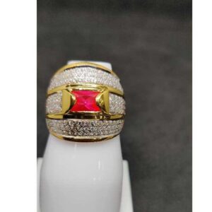 22k Gents Fancy Gold Colour Ring Gr-26782