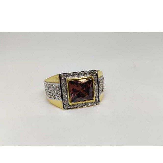 916 Gents Fancy Gold Color Stone Ring Gr-26781