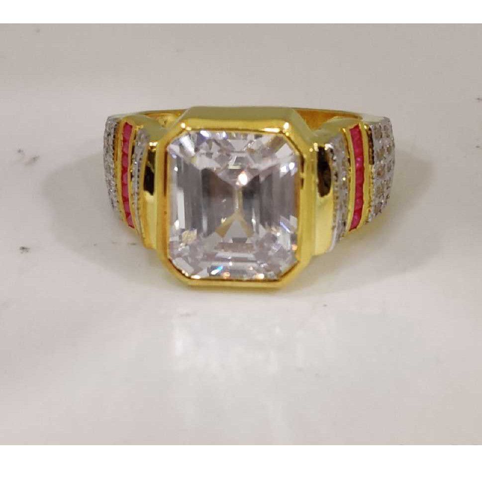 916 Gents Fancy Gold Color Ring Gr-26780