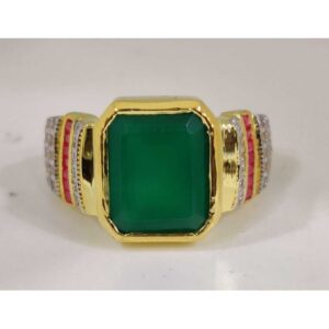 916 Gents Fancy Gold Colour Ring Gr-26777