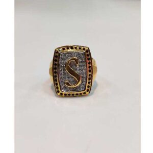 916 Gents Fancy S Letter Ring Gr-26027