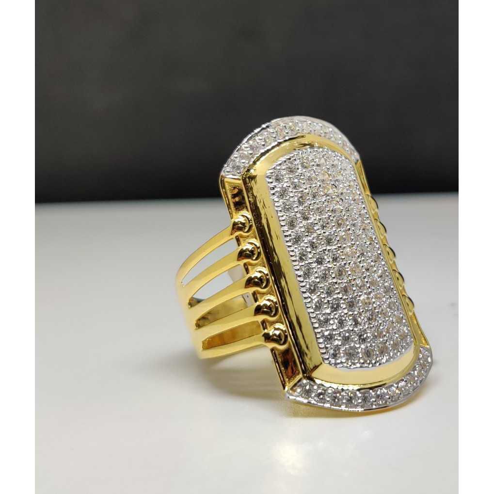 22k Gents Fancy Gold Long Ring Gr-26026