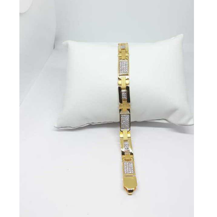 22k Gents Fancy Gold Bracelet G-9202