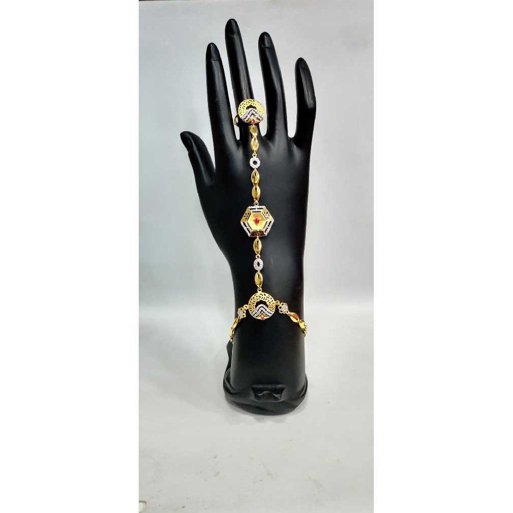 22k Ladies Fancy Gold Hathfool H-58539