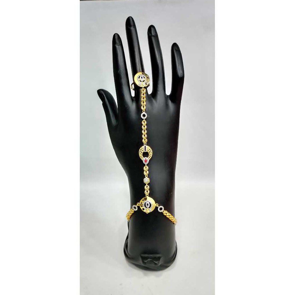 22k Ladies Fancy Gold Hathfool H-58527