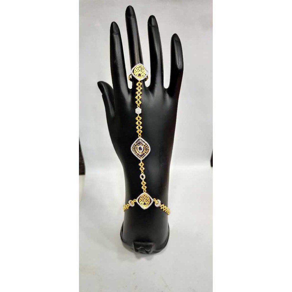 22k ladies fancy gold hathfool h-58523