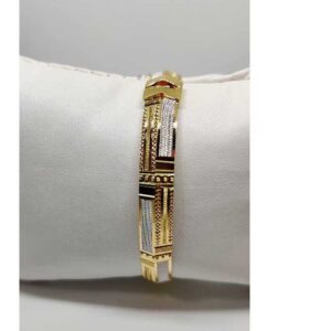 22k gents fancy gold kada g-5165
